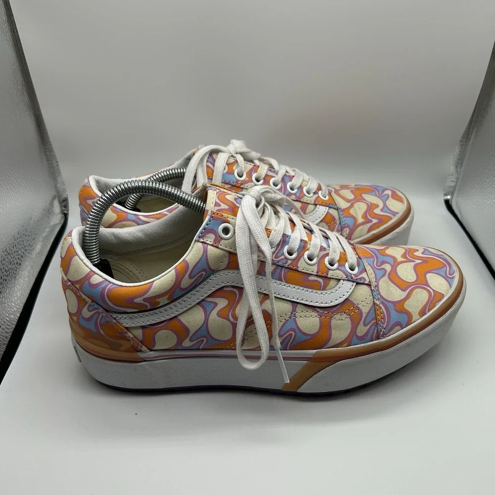 Vans UV Activated Old Skool Stacked Peace Women's 10 Men's 8.5 Platform Sneakers